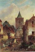 unknow artist European city landscape, street landsacpe, construction, frontstore, building and architecture. 105 oil painting picture wholesale